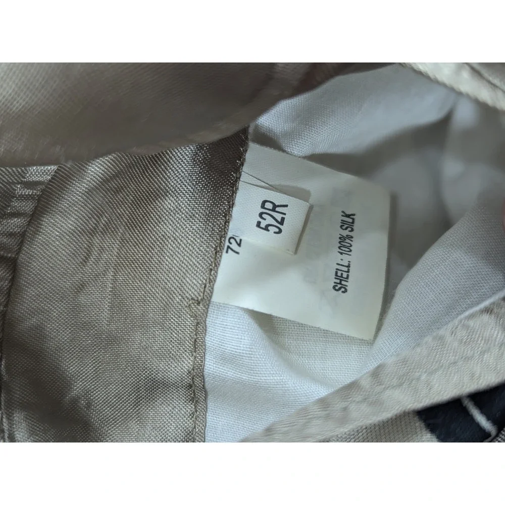 Jos. A. Bank Unstructured Blazer Sports Suit‎ Jacket 100% Silk 52R Slim 52